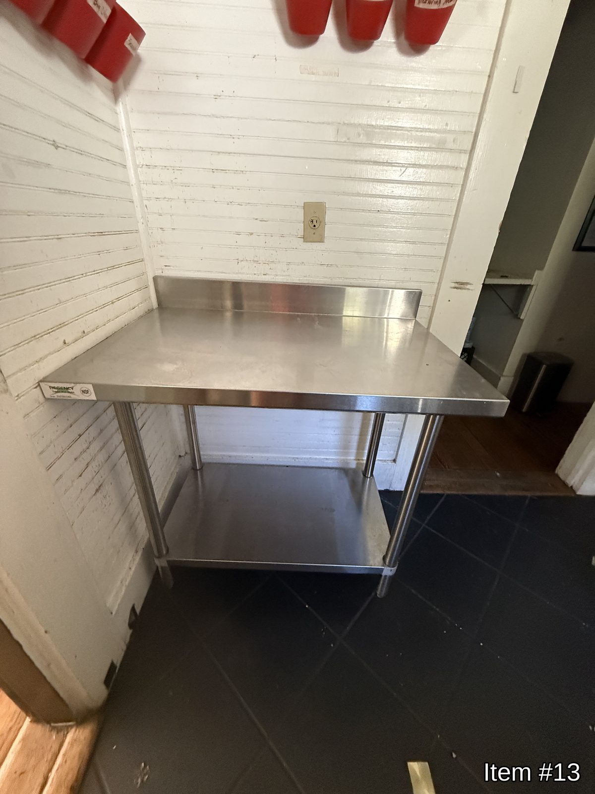 Stainless steel table