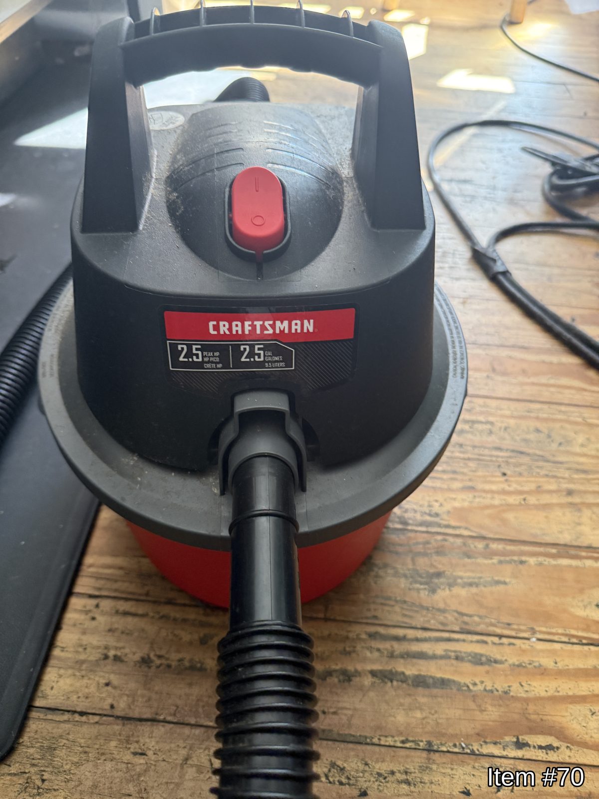 Corded vacuum cleaner