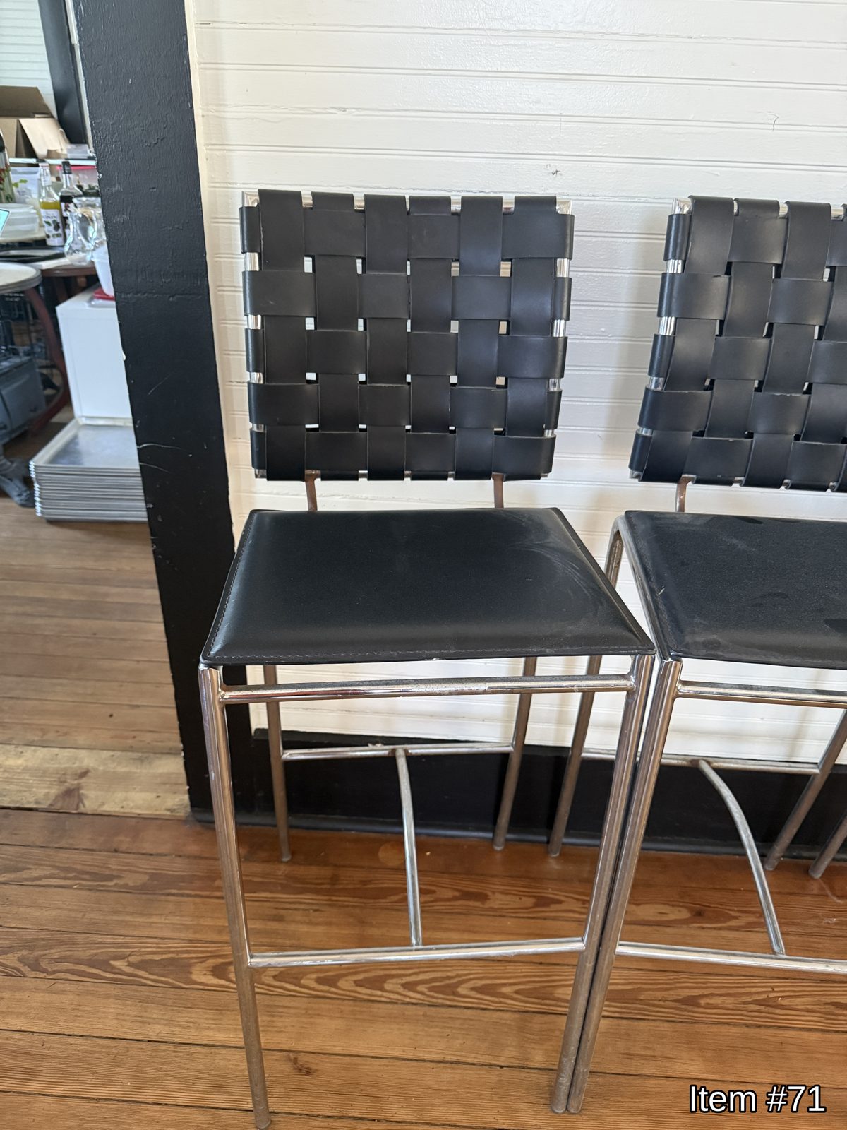 Black stools (x3)